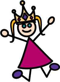 Girl wearing a crown